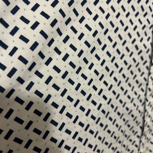 NWT Goodfellow & Co Mens Poplin Shirt Blue & white pattern size 3X Tall - Picture 3 of 10